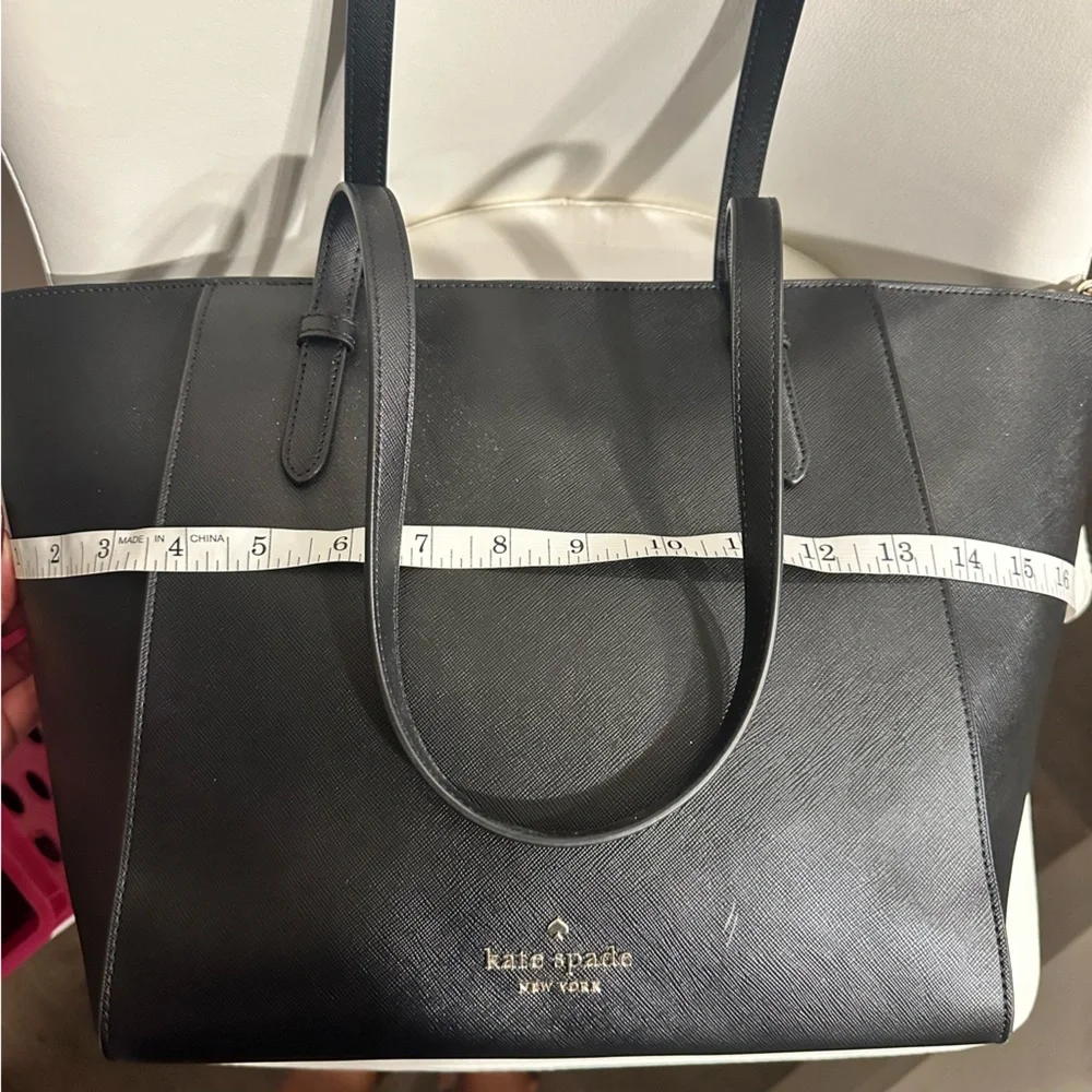 Kate Spade Black Saffiano Leather Tote Bag — Work, Laptop & Everyday Purse